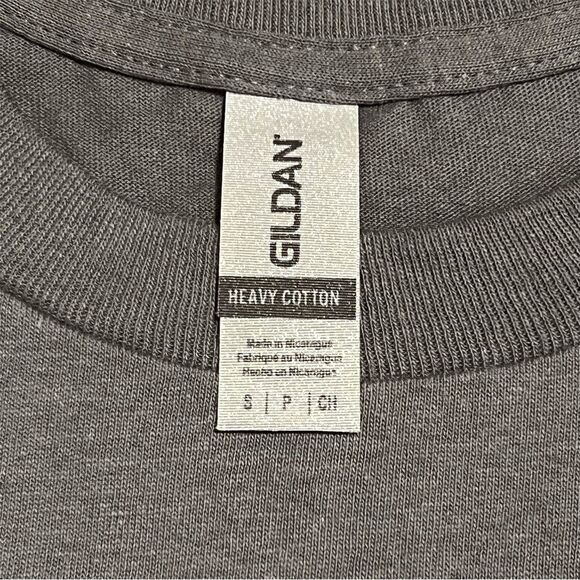 Gildan Heavy Cotton I Am The Storm T-Shirt Charcoal Gray Size Small - Picture 3 of 4